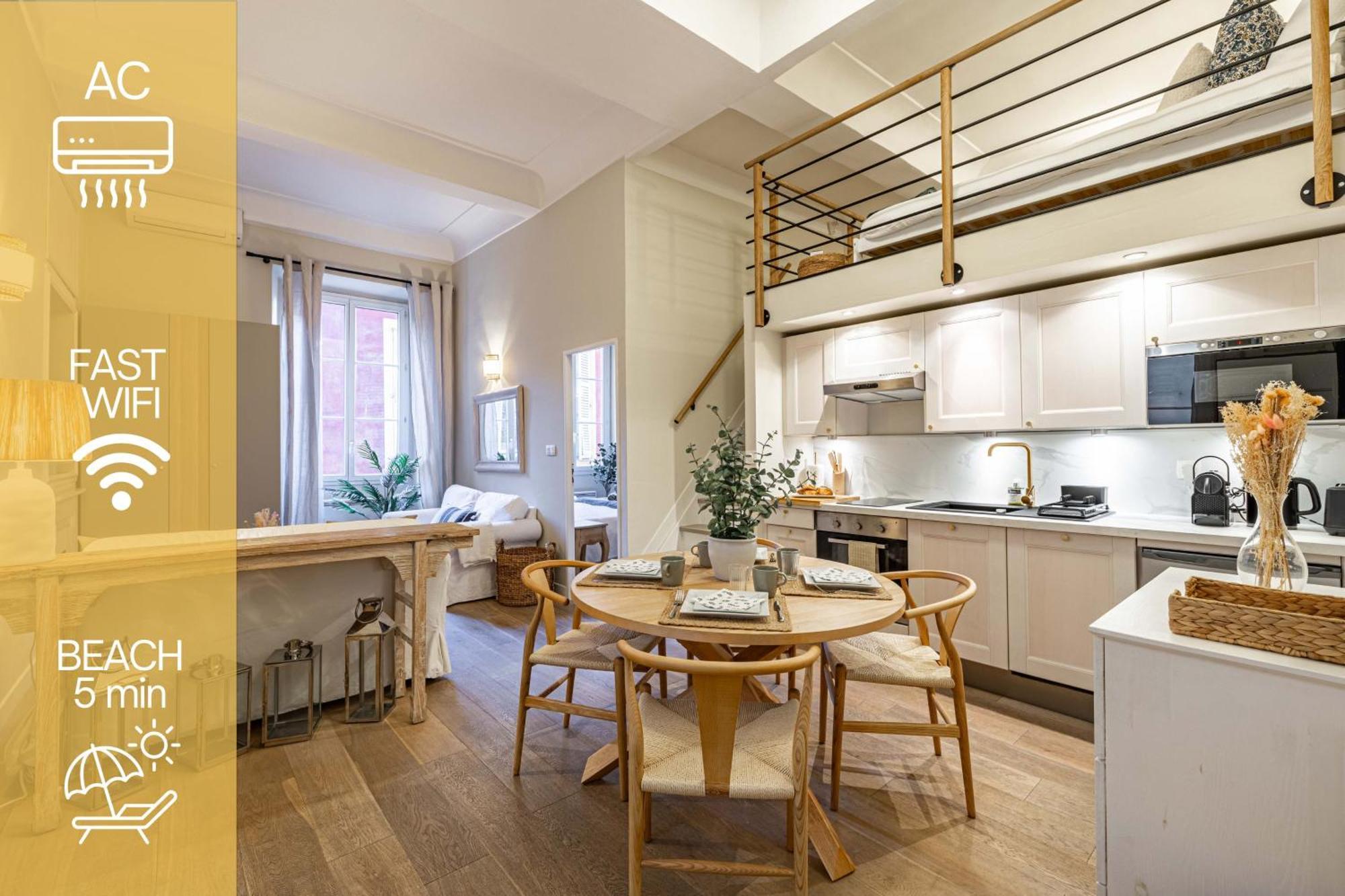 Апартаменты New!chic Oasis Apt, Heart Of Nice, Family Friendly, Walking To The Beach!